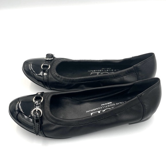 AGL Cap Toe Leather Ballet Flat- size 10.5 - Picture 4 of 11